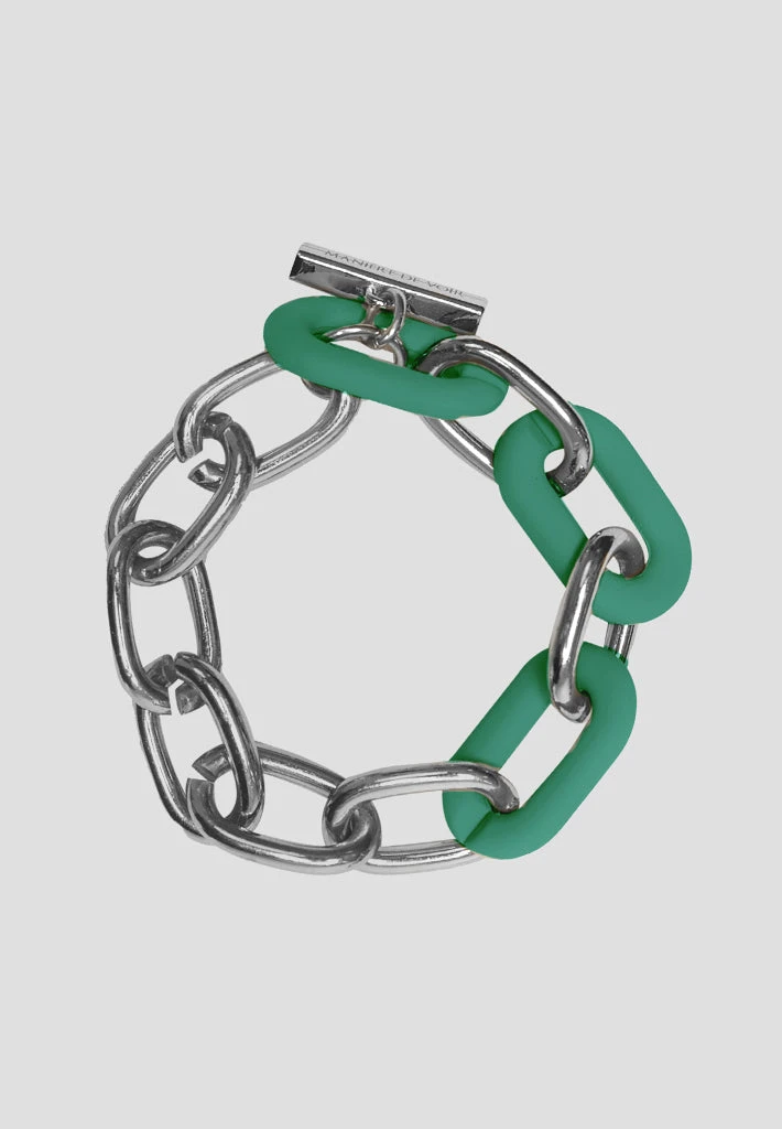 Woman Jewellery Matte & Silver Bracelet - Green