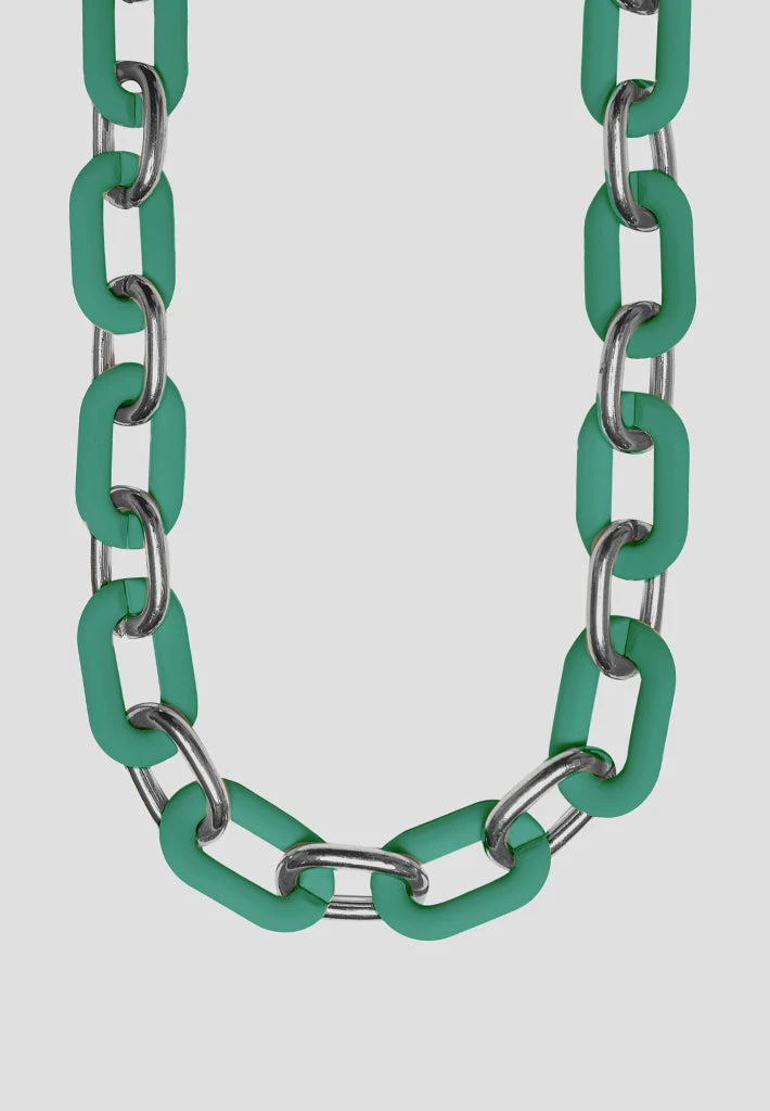 Woman Jewellery Matte & Silver Necklace - Green