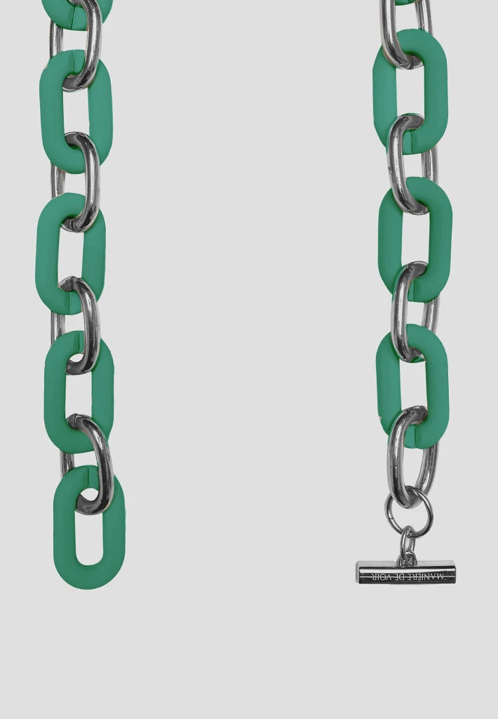 Woman Jewellery Matte & Silver Necklace - Green