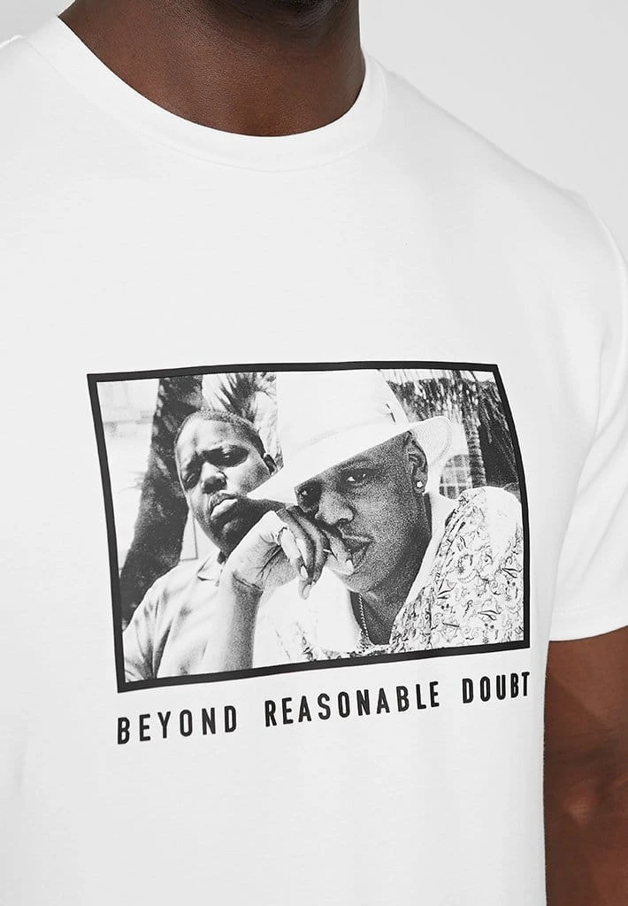 Man T-Shirts Reasonable Doubt T-Shirt - White T-SHIRTS & TOPS