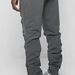 Man Casual Trousers Ruched Cargo Pants - Grey