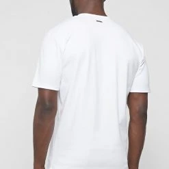 Man T-Shirts Chain Detail T-Shirt - White