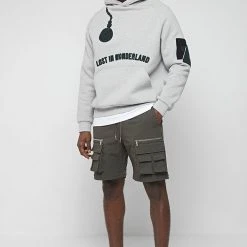 Man Casual Trousers 2-in-1 Hardware Cargo Pants - Dark Green