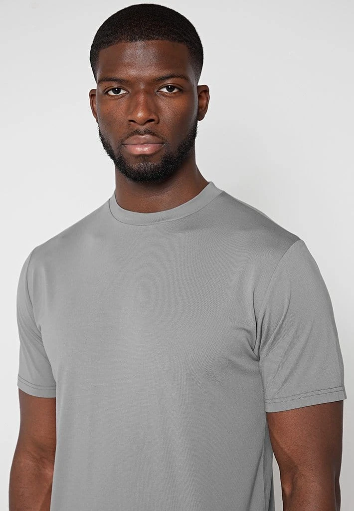 Man T-Shirts Mercerised Cotton T-Shirt - Grey