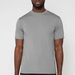 Man T-Shirts Mercerised Cotton T-Shirt - Grey