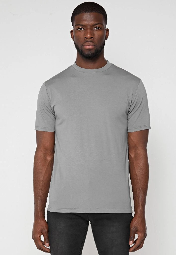 Man T-Shirts Mercerised Cotton T-Shirt - Grey