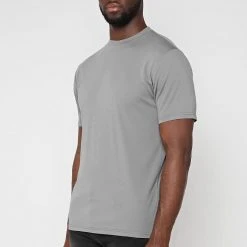 Man T-Shirts Mercerised Cotton T-Shirt - Grey