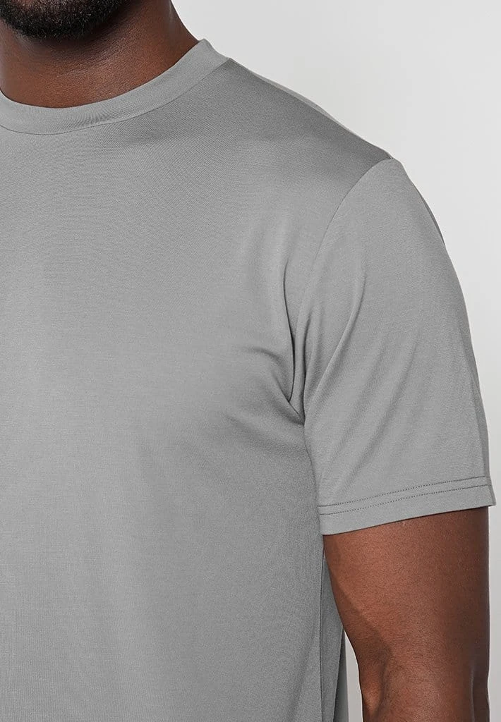 Man T-Shirts Mercerised Cotton T-Shirt - Grey