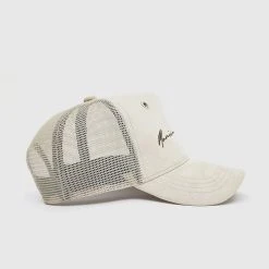 Man Accessories Signature Mesh Trucker Cap - Beige