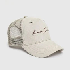 Man Accessories Signature Mesh Trucker Cap - Beige