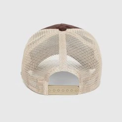 Man Accessories Mesh Trucker Cap - Brown/Beige