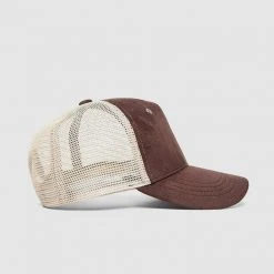 Man Accessories Mesh Trucker Cap - Brown/Beige