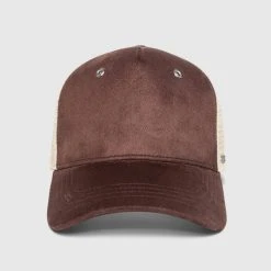 Man Accessories Mesh Trucker Cap - Brown/Beige