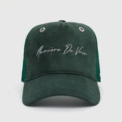 Man Accessories Signature Mesh Trucker Cap - Green