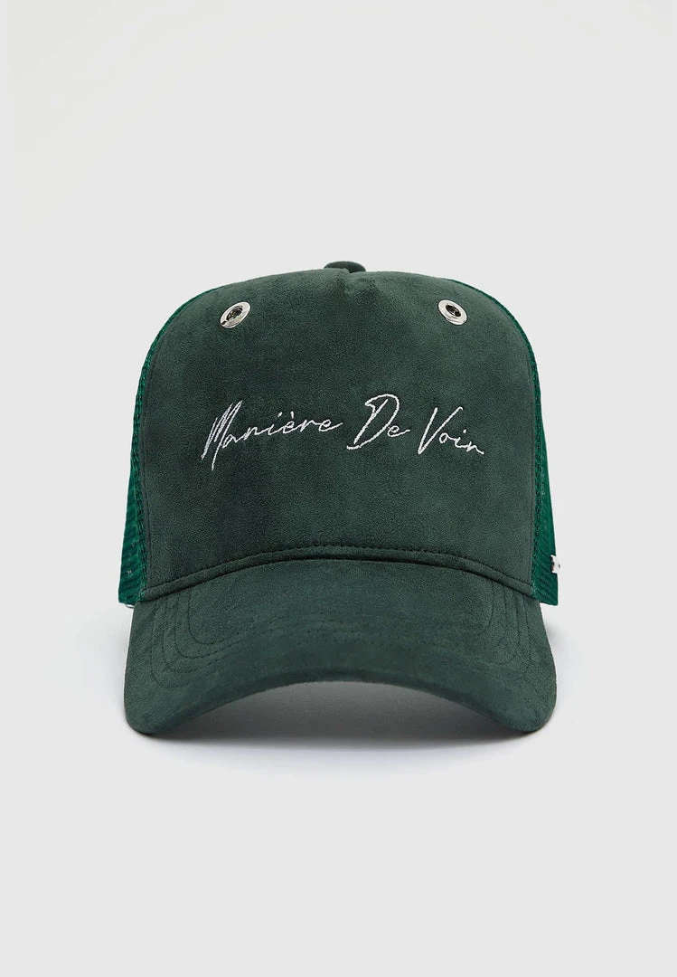 Man Accessories Signature Mesh Trucker Cap - Green