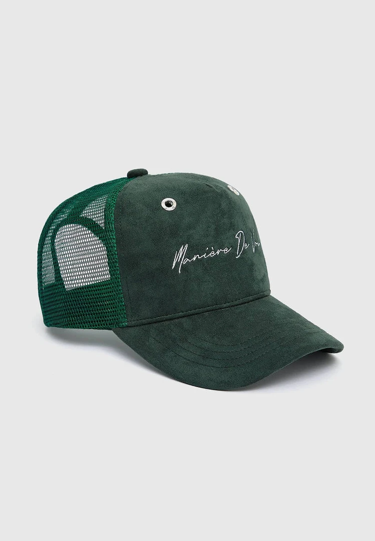 Man Accessories Signature Mesh Trucker Cap - Green