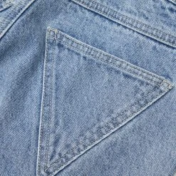 Woman Denim Mid Rise Flared Jeans - Mid Blue