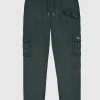 Man Casual Trousers Multi Pocket Cargo Pants - Forest Green