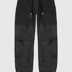 Woman Trousers Organza Cargo Trousers - Black