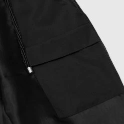 Woman Trousers Organza Cargo Trousers - Black