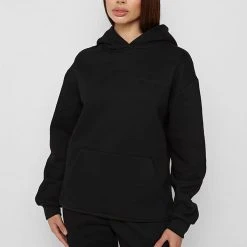 Woman Essential Essential Hoodie - Black