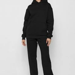 Woman Essential Essential Hoodie - Black