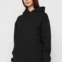 Woman Essential Essential Hoodie - Black
