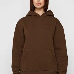 Woman Essential Essential Hoodie - Chocolate Brown