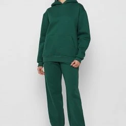 Woman Essential Essential Hoodie - Forest Green TRACKSUITS
