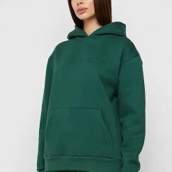 Woman Essential Essential Hoodie - Forest Green TRACKSUITS