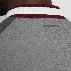 Man Jackets Panther Varsity Jacket - Grey