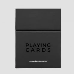 Unisex Lifestyle MDVHOME Matte Black Playing Cards - Black