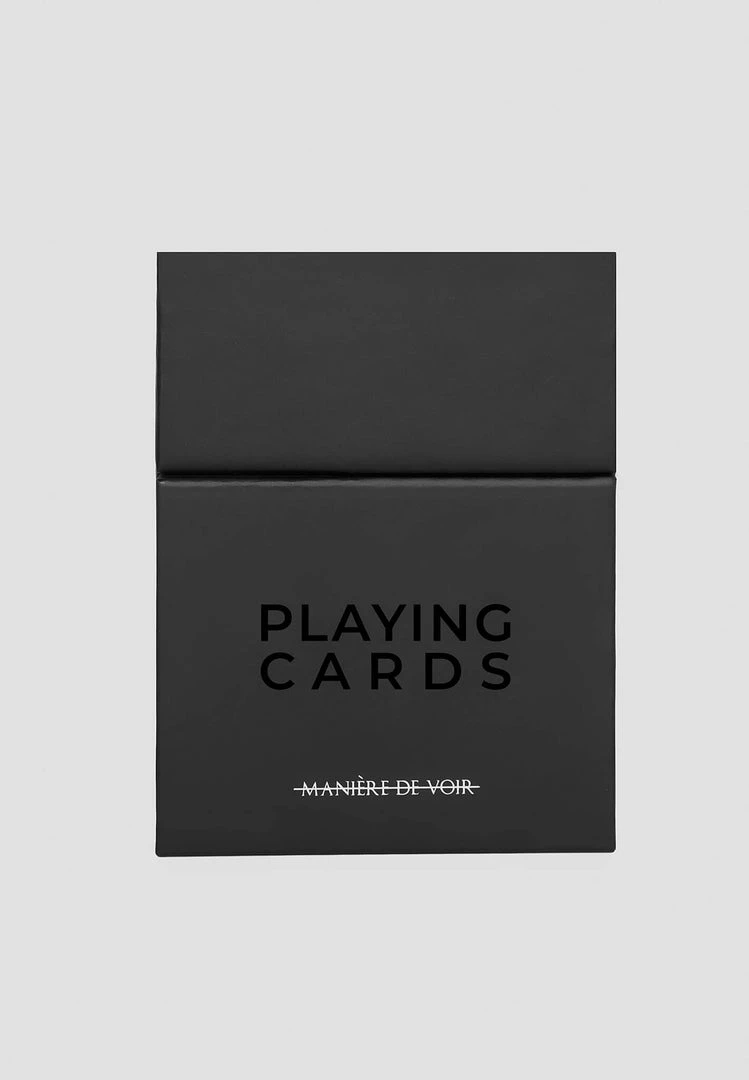 Unisex Lifestyle MDVHOME Matte Black Playing Cards - Black