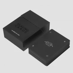 Unisex Lifestyle MDVHOME Matte Black Playing Cards - Black