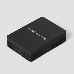 Unisex Lifestyle MDVHOME Matte Black Playing Cards - Black
