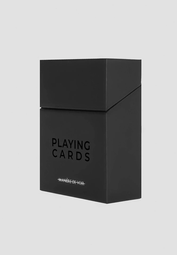 Unisex Lifestyle MDVHOME Matte Black Playing Cards - Black