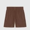 Man Shorts SHORTS SETS Pleated Shorts - Brown