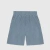 Man Shorts Pleated Shorts - Steel Blue