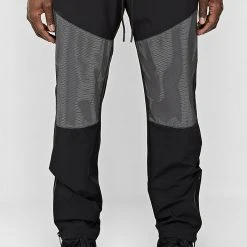 Man Tracksuit Bottoms TRACKSUITS Reflective & Mesh Track Pants - Black