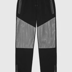 Man Tracksuit Bottoms TRACKSUITS Reflective & Mesh Track Pants - Black
