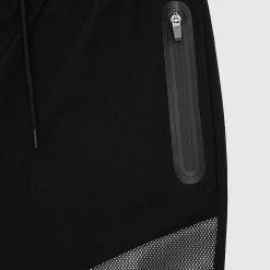 Man Tracksuit Bottoms TRACKSUITS Reflective & Mesh Track Pants - Black