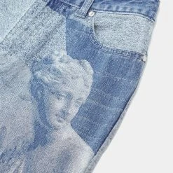 Woman Denim Renaissance Mom Jeans - Mid Blue