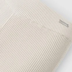 Woman Leggings Ribbed Ombré Flared Leggings - Beige