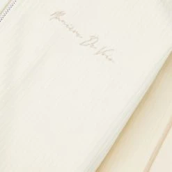 Man Tracksuit Tops Ribbed Velour Track Jacket - Cream TRACKSUITS