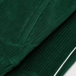 Man Tracksuit Tops TRACKSUITS Ribbed Velour Track Jacket - Green