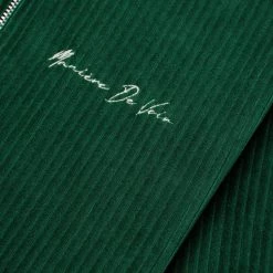 Man Tracksuit Tops TRACKSUITS Ribbed Velour Track Jacket - Green