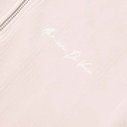 Man Tracksuit Tops Ribbed Velour Track Jacket - Pink