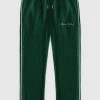 Man Tracksuit Bottoms TRACKSUITS Ribbed Velour Track Pants - Green