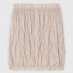 Woman Skirts CO-ORDS Ruched Ruffle Mini Skirt - Dusty Pink