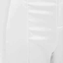 Woman Trousers Satin Trousers With Beaded Fringe - White